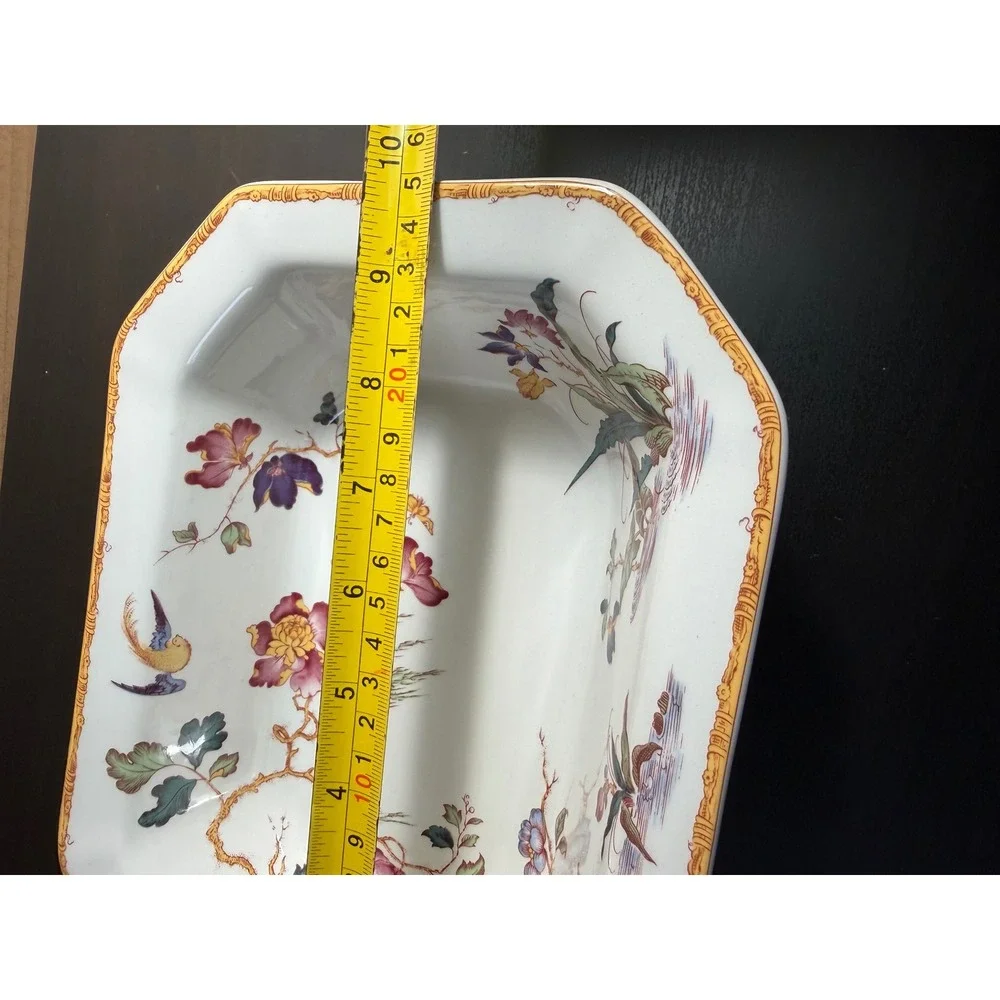 Wedgwood Devon Rose Georgetown Collection Rectangular Vintage Serving Bowl 9.5